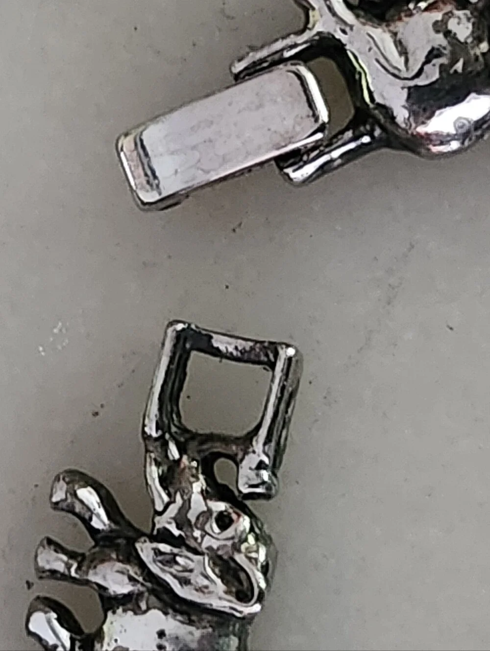 Silver Tone Elephant Link Bracelet